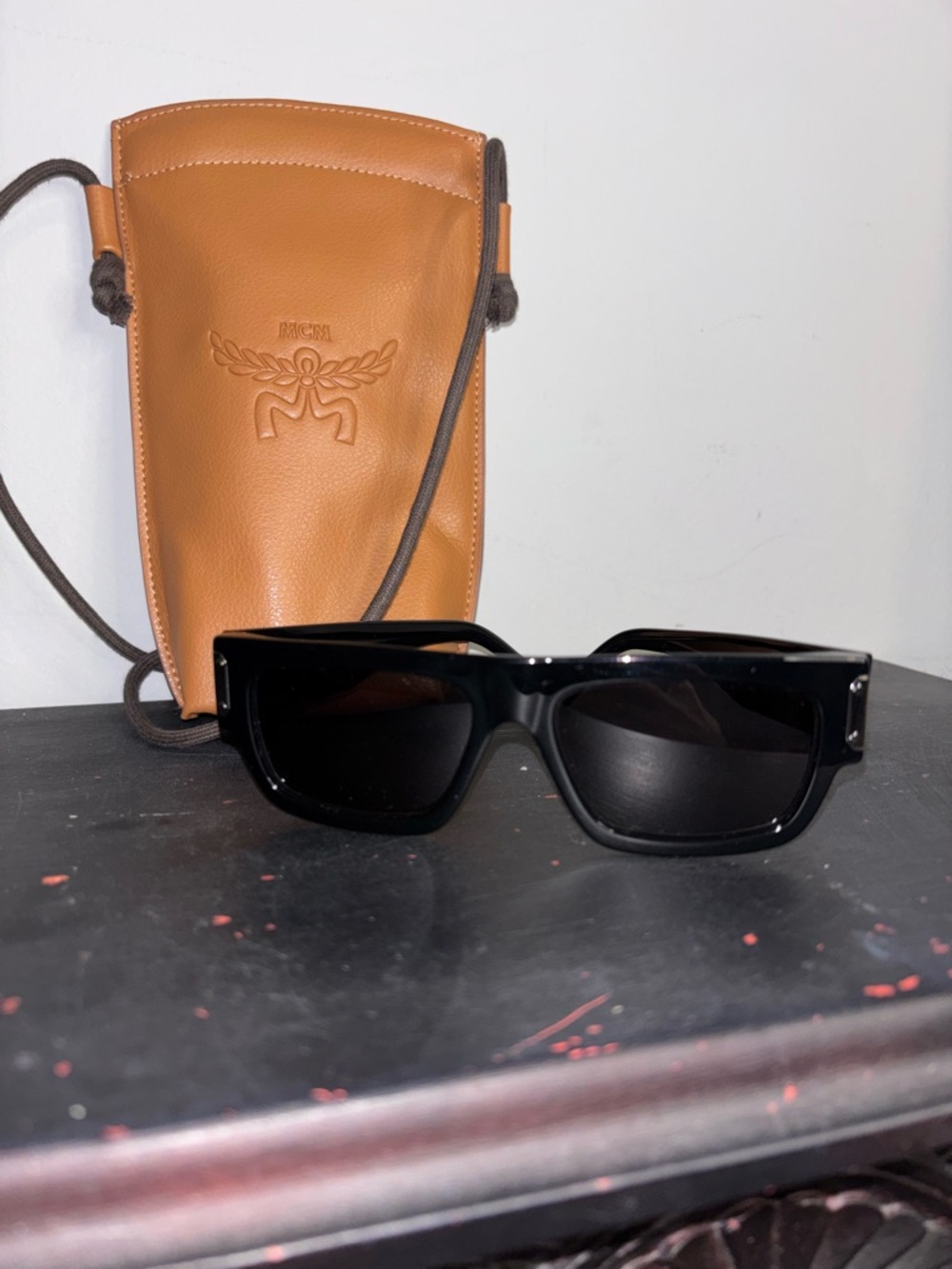 MCM Sutter Black Sunglasses and Case NWT - Picture 2 of 5